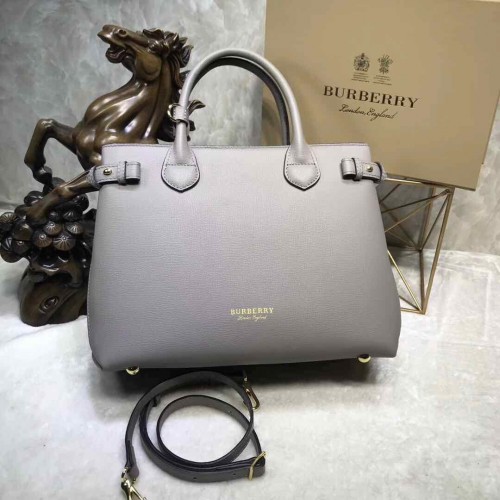 BurBerry Leren Tote Bag 5559 grijs