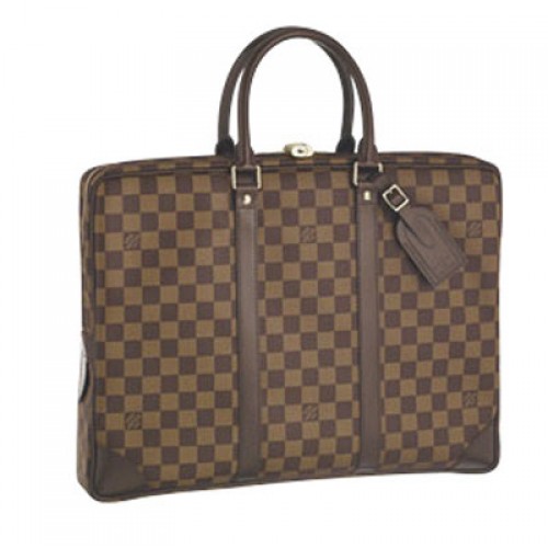 Louis Vuitton Damier Ebene Canvas Porte Documenten Voyage PM N41124