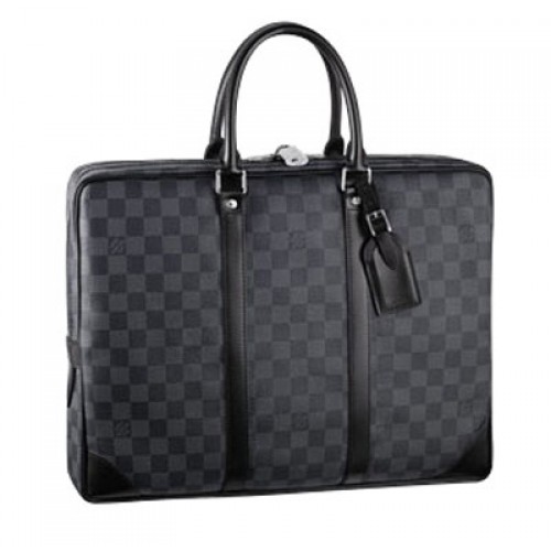 Louis Vuitton Damier Graphite Canvas Porte Documenten Voyage PM N41125