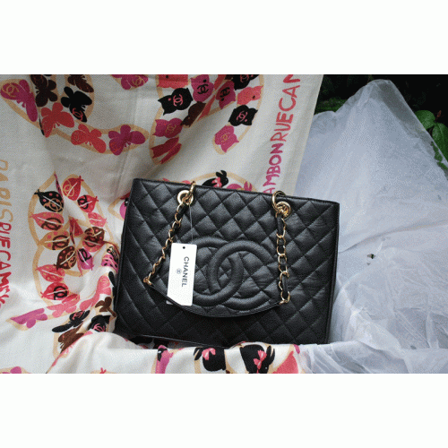 Chanel 2011 GST Caviar lederen handtas 36092 zwart