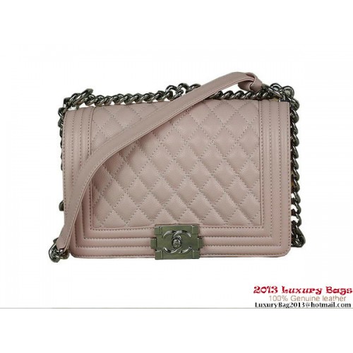 2013 Boy Chanel Flap Schoudertas Klassieke Cannage Patronen A67025 Roze