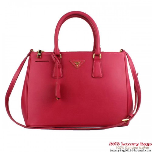 2013 Prada Saffiano kalfsleren draagtas 2274 perzik