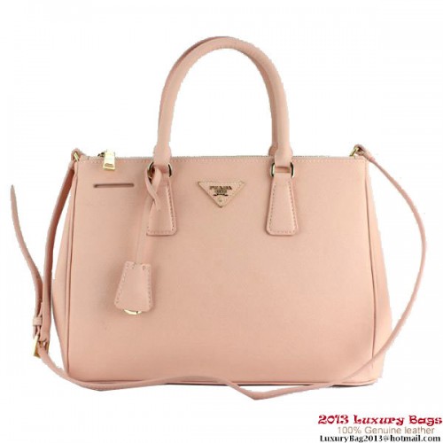 2013 Prada Saffiano kalfsleren draagtas 2274 roze