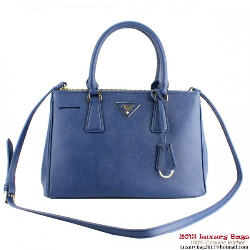 2013 Prada Saffiano Tote Bag 1801 Blauw