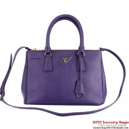 2013 Prada Saffiano Tote Bag 1801 Paars