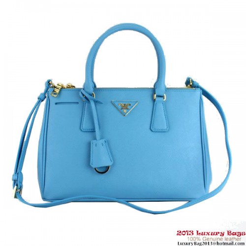 Prada Saffiano-draagtas 1801 SkyBlue uit 2013