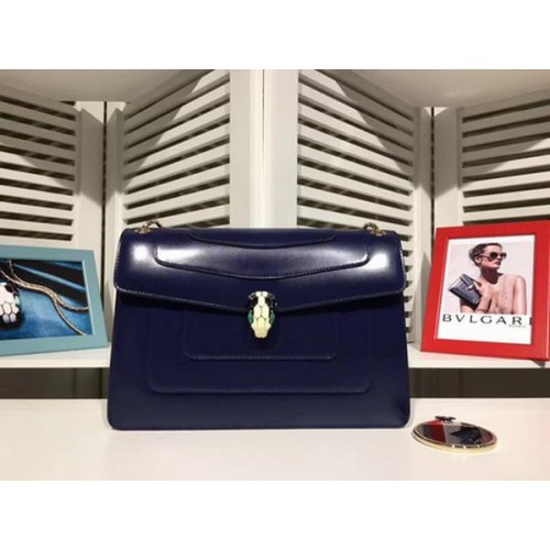 BVLGARI Medium Schoudertas Kalfsleer BG2281 Royal