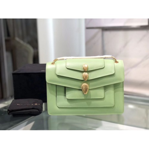 BVLGARI Serpenti Forever leren schoudertas B288620 groen