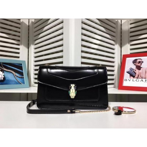 BVLGARI mini Schoudertas Kalfsleer BG2282 Zwart