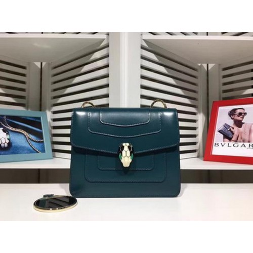 BVLGARI mini Schoudertas Kalfsleer BG2283 Blauw