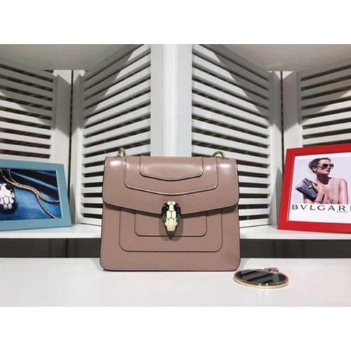BVLGARI mini Schoudertas Kalfsleer BG2283 Roze