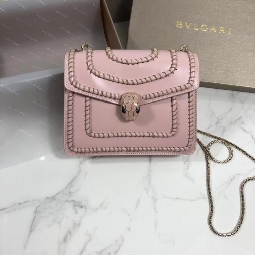 BVLGARI mini Schoudertas Kalfsleer BG22889 roze