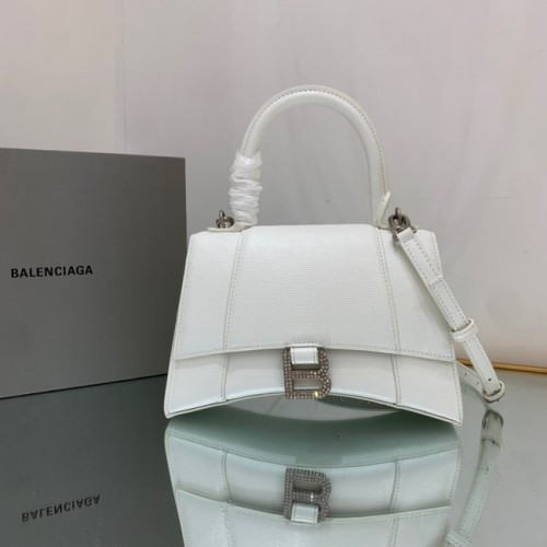 Balenciaga ZANDLOPER KLEINE HANDVATTAS 592834 WIT&Zilver