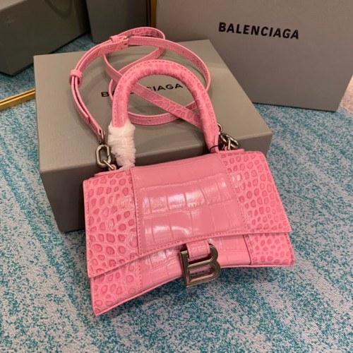 Balenciaga Zandloper XS Top Handvat Tas 28331S LICHT ROSE