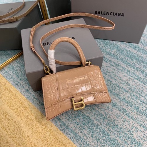 Balenciaga Hourglass XS Top Handle Bag 28331S abrikoos