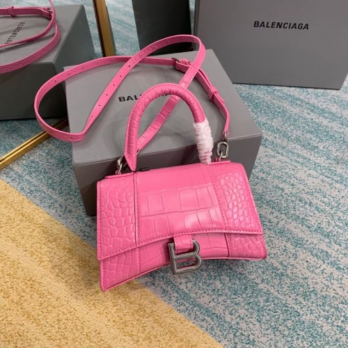 Balenciaga Hourglass XS Top Handle Bag 28331S roze