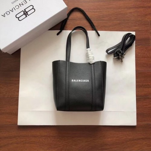 Balenciaga Original Leren Mini Shopper Tas 6696 Zwart