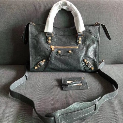 Balenciaga The City Handtas Kalfsleer 382567 grijs