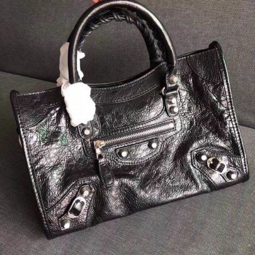 Balenciaga The City Handtas Kalfsleer 382568 zwart
