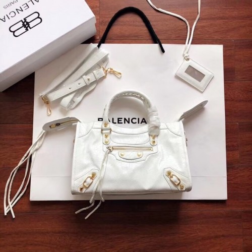 Balenciaga The City Handtas Kalfsleer 382568 wit