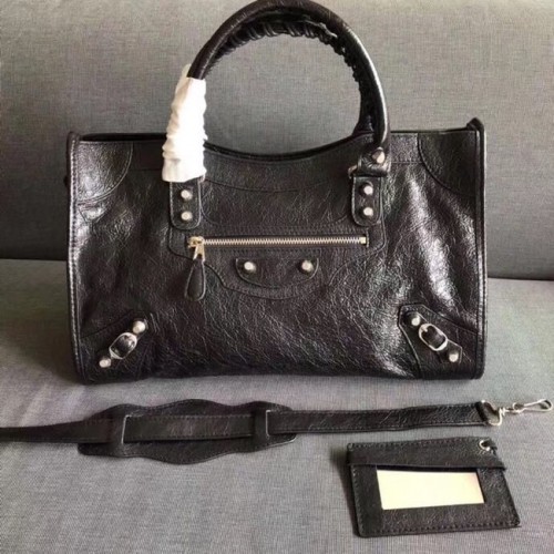 Balenciaga The City Handtas Kalfsleer 382569 zwart