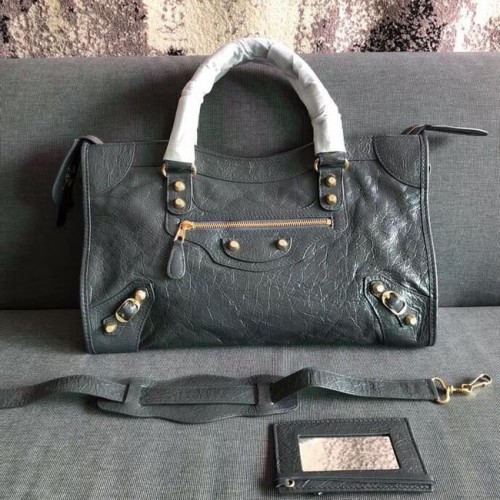 Balenciaga The City Handtas Kalfsleer 382569 grijs