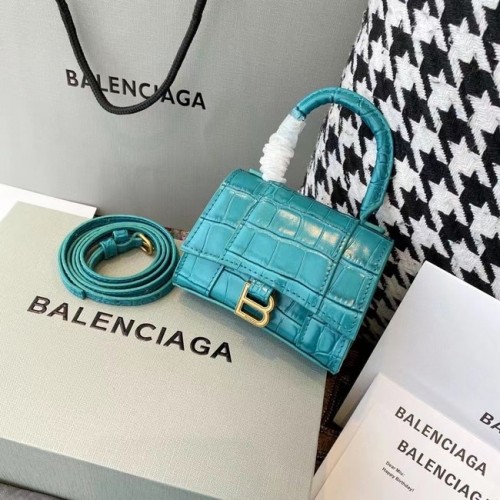 Balenciaga DAMES ZANDLOPER MINI TOP HANDLE TAS M8000 lichtblauw