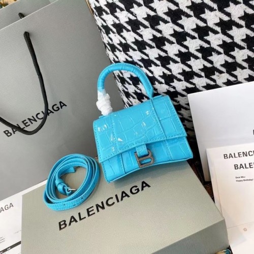 Balenciaga DAMES ZANDLOPER MINI TOP HANDLE TAS M8000 hemelsblauw