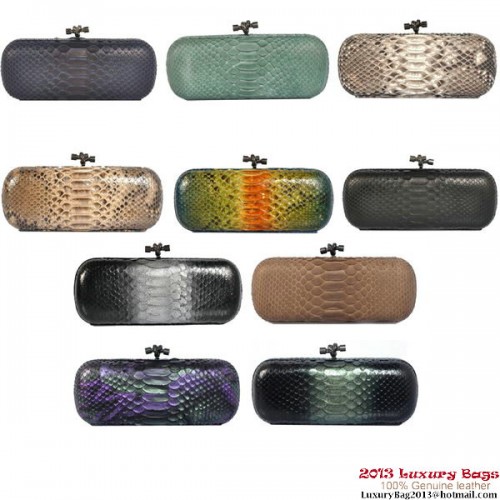 Bottega Veneta 8651L Python lederen knoopkoppelingen