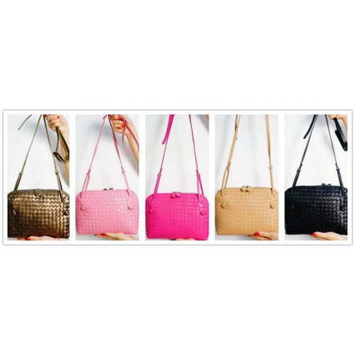 Bottega Veneta Bicolors Intrecciato Nappa schoudertas BV9610