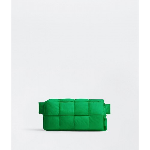 Bottega Veneta CASSETTE Mini Nylon heuptasje 8952 Groen