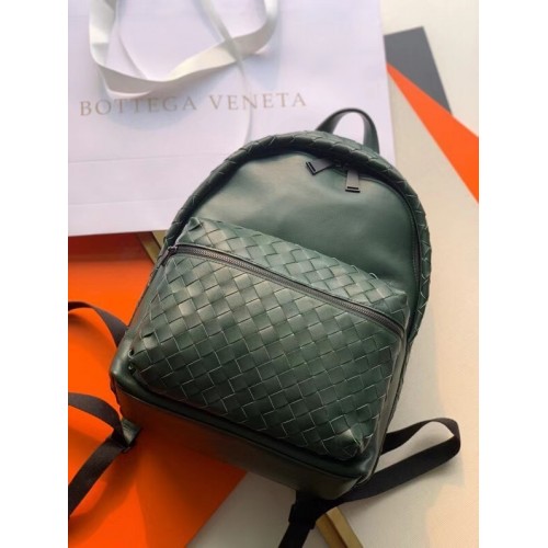 Bottega Veneta CLASSIC INTRECCIATO Intrecciato leren rugzak 7786 RAINTREE