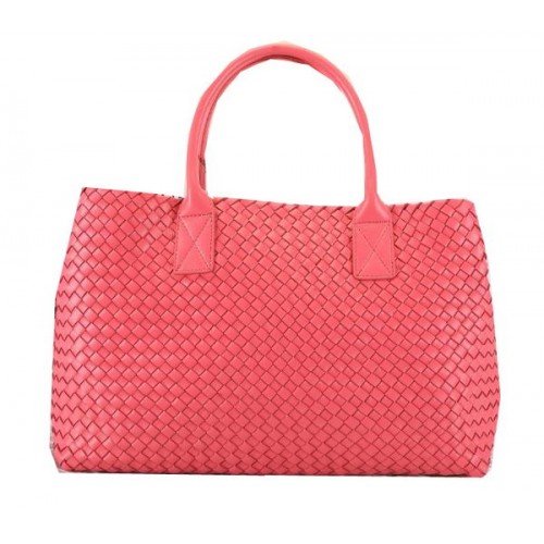 Bottega Veneta Cabat medium draagtassen BV5211 lichtrood