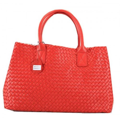 Bottega Veneta Cabat medium draagtassen BV5211 rood