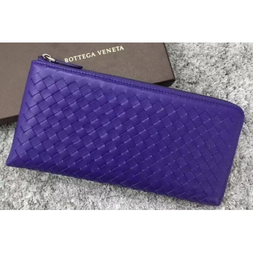 Bottega Veneta Intrecciato Leren Clutch BV144077 Violet