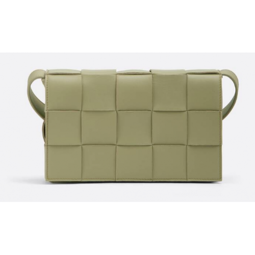 Bottega Veneta Intreccio leren schoudertas 578004 Travertijn