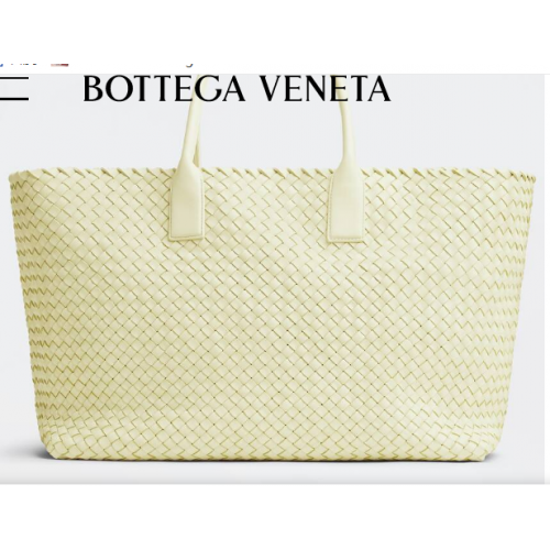 Bottega Veneta Large intreccio leren draagtas 608811 Zest gewassen