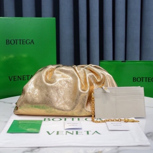 Bottega Veneta Leren clutch 576227 goud