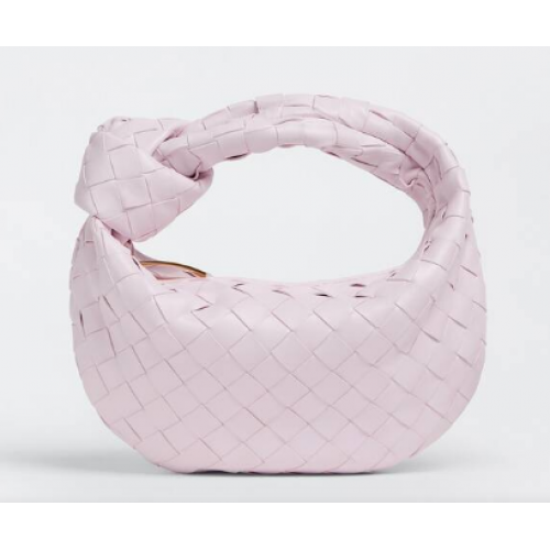 Bottega Veneta Mini intrecciato leren tas met handvat aan de bovenkant 651876 Bliss Washed