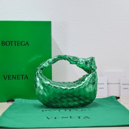 Bottega Veneta Mini gevlochten lederen handtas 651876 Parkiet