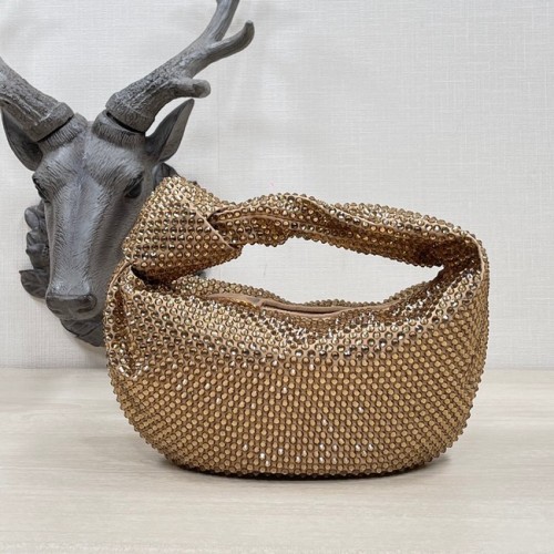 Bottega Veneta Mini met kunstmatige kristallen JODIE 651876V goud
