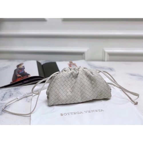 Bottega Veneta Original Leren clutch 59877 wit