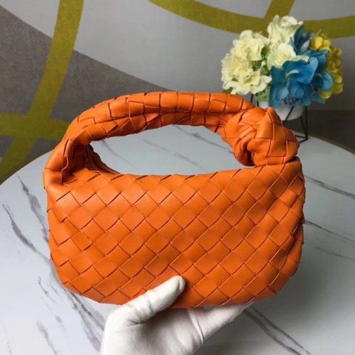 Bottega Veneta Original Weave Leren Tas BV4588 oranje