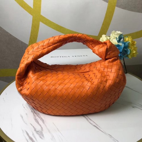 Bottega Veneta Original Weave Leren Tas BV4589 oranje