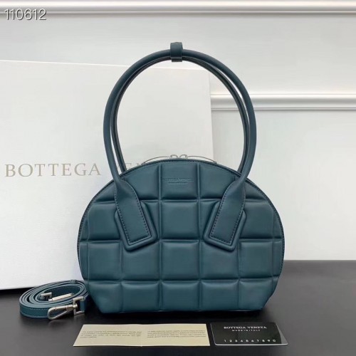 Bottega Veneta Original Geweven Leren Vierkante Shell Tas BV67130 Groen