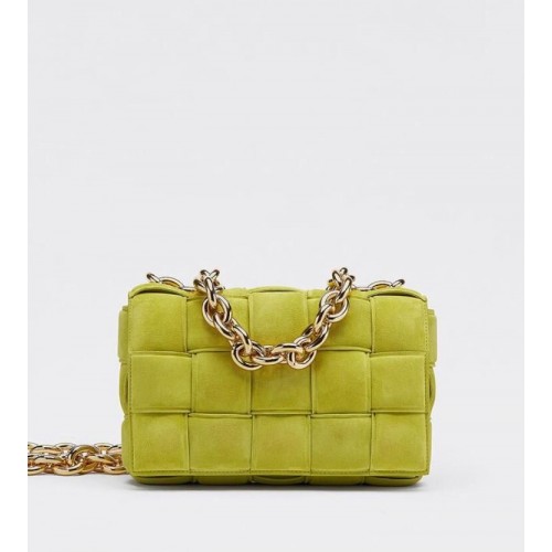 Bottega Veneta GEVOERDE CASSETTE Fluwelen TAS 591971 Citroen