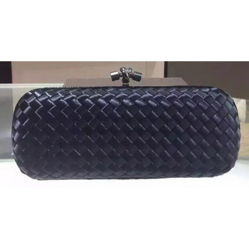 Bottega Veneta STRETCH knoop schapenvacht lederen clutch BV8651 zwart