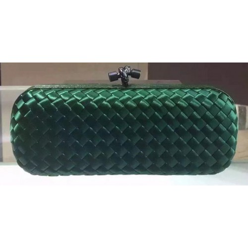 Bottega Veneta STRETCH knoop schapenvacht lederen clutch BV8651 groen