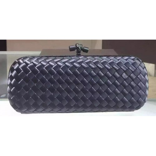 Bottega Veneta STRETCH knoop schapenvacht lederen clutch BV8651 Royal