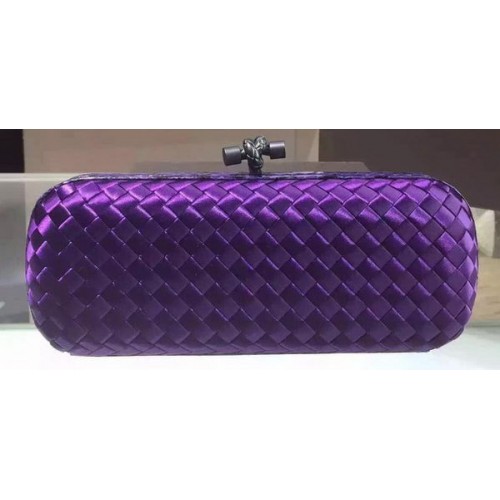 Bottega Veneta STRETCH Knot Schapenvacht Leren Clutch BV8651 Violet